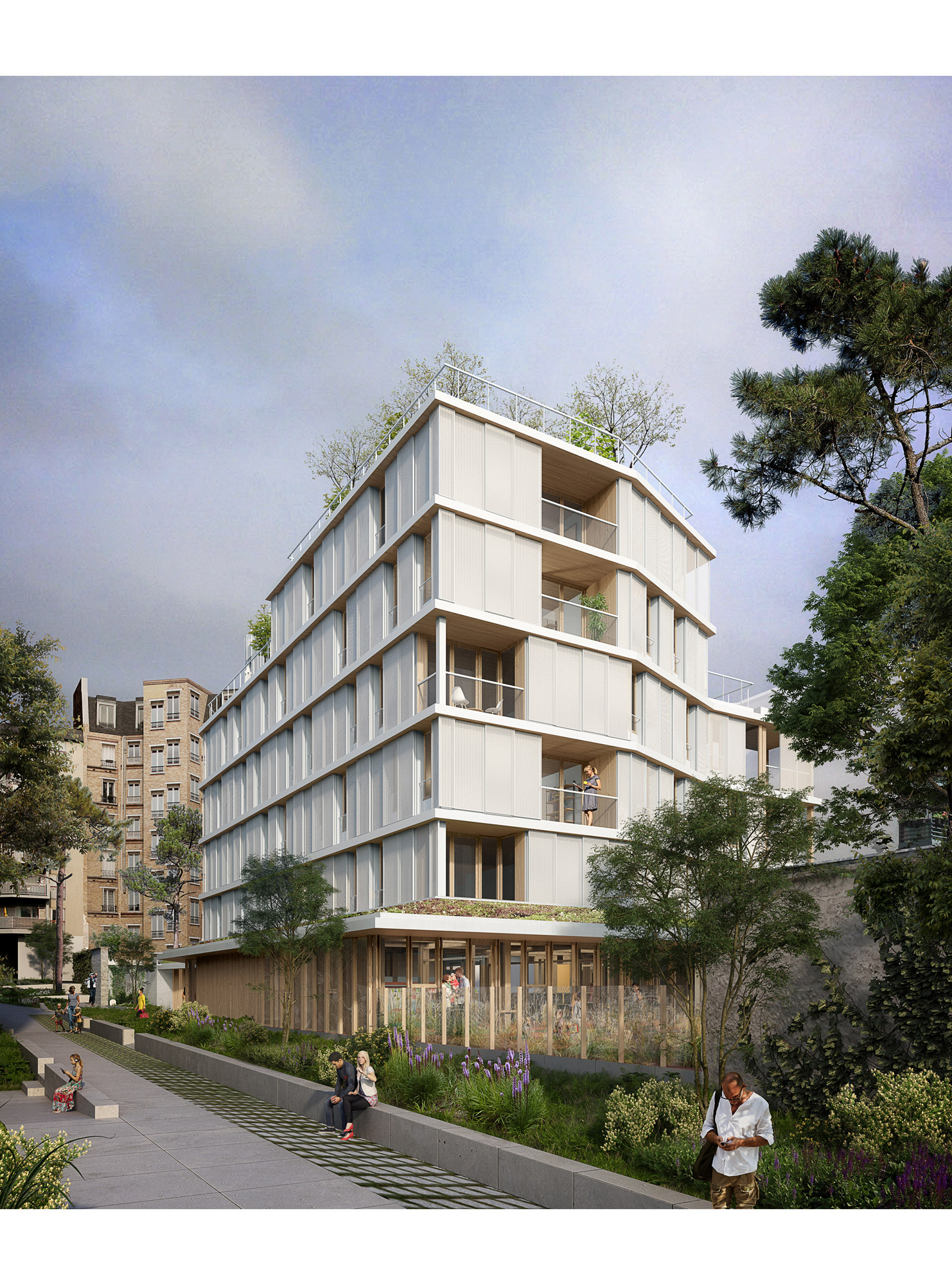 Logements paris structure bois 4