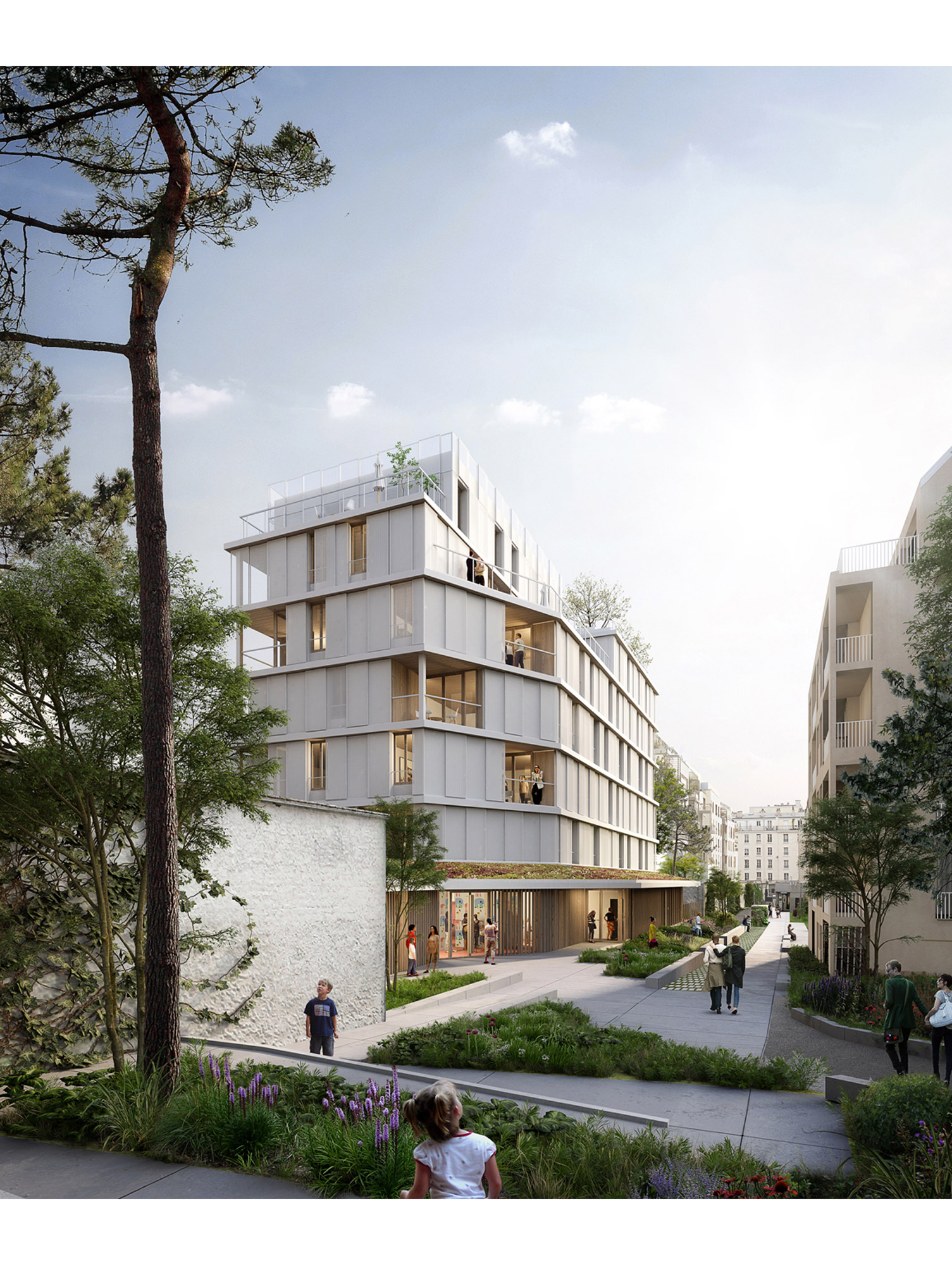 Logements paris structure bois 3